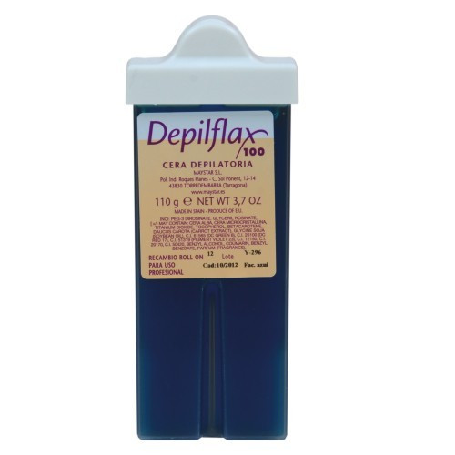 Ceara cu azulena Depilflax 110 ml la cartus, rezerva ceara epilat rola medie