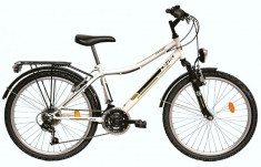 Bicicleta DHS Travel 2431 (2016) Culoare Alb foto