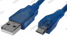 Cablu USB A tata - micro USB tata, lungime 15cm - 128062 foto