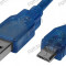Cablu USB A tata - micro USB tata, lungime 15cm - 128062