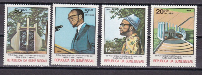 Guineea Bissau 1984 personalitati Cabral MI 793-96 MNH w42