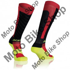 Acerbis Compression Socken, Rot-Schwarz-Flou, Xxl=45-48, P:16/202, foto