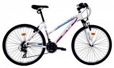 Bicicleta DHS Terrana 2622 (2017) Alb-Roz, 420mm foto