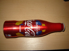 Sticla de colectie Coca Cola aluminiu Romania foto