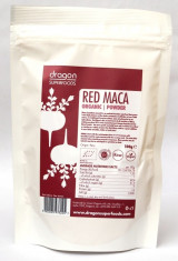 Maca rosie pudra raw bio 100g foto