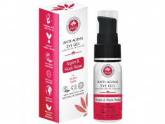 Gel de ochi anti-aging PHB cu ulei organic de argan si trandafir salbatic pt toate tipurile de ten, 15ml foto