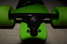 Longboard D STREET Polygon Tri Green Drop Through 39&amp;quot;/99cm foto