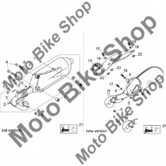 Garnitura toba Aprilia Mojito Custom 50 2T (eng.Piaggio) 04-08 #13, foto