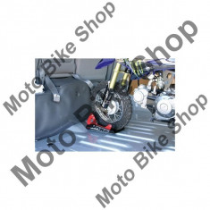 Suport roata fata DRC Moto Binding, pentru roti de 8-21, latime maxima 130mm, negru/rosu , foto