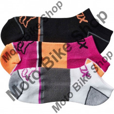 FOX GIRL SOCKEN PERF NO SHOW 3-PACK, berry punch, S-M, 17/193, foto