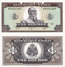 HAITI 1 gourde 1989 UNC!!! foto