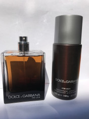 set parfum tester Dg the one EDP for men 100 ml + cadou foto