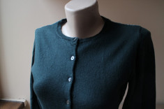 Cardigan super chic, T.M. Lewin, merinos, verde-diopsid foto