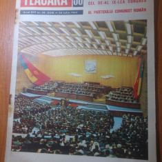 revista flacara 24 iulie 1965-congresul in care ceausescu devine conducator PCR