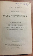 Noul Testament si Psalmii (colegate) in latina Berlin 1878 foto