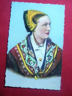 Ilustrata Folclor -Savoia Pitoreasca - Costum Tarenteza foto