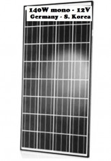 Panouri solare fotovoltaice regulator solar 140W mono NOI rulote cabane case foto