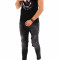 Tricou negru cu 2 fete - tricou barbati - tricou fashion - 8111 P9-2