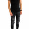 Tricou negru - tricou barbati - tricou fashion - 8069 P7-4
