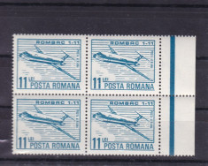 ROMANIA 1983 LP 1073 ROMBAC 1 - 11 BLOC DE 4 TIMBRE MNH foto