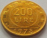 Moneda 200 LIRE - ITALIA, anul 1978 *cod 1201, Europa