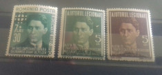 Romania 1941 set timbre ajutor legionare Codreanu mnh foto