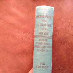 Carte medicina L Engleza Microbiology and Pathology for Nurses - 1952 / 814 pag foto