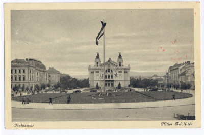 1800 - CLUJ, Theatre - old postcard, CENSOR - used - 1916 foto