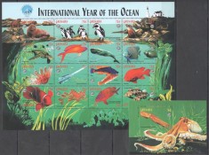 GRENADA 1998 FAUNA MARINA ANUL INTERNATIONAL AL OCEANEOR foto