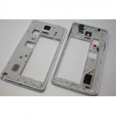 Rama Samsung Note 4 alb carcasa mijloc foto