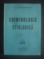 VALERIAN CIOCLEI - CRIMINOLOGIE ETIOLOGICA foto