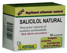Salicilol Natural(Aspirina Naturala) 60tb, HOFIGAL foto