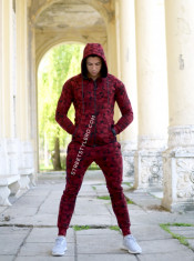 Trening Barbati Slim Fit Bordo - 5 Marimi - Treninguri Calitatea 1 foto