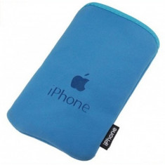 Husa din piele pentru iPhone3/3G/3GS/4/4S Albastru foto