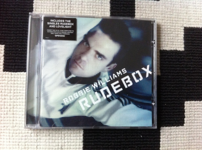 Robbie Williams rudebox 2006 CD disc booklet texte muzica pop dance EMI rec. VG+