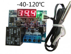 Termostat electronic digital controler temperatura -40-120? cu releu 12A foto