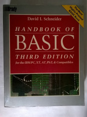 David I. Schneider - Handbook of Basic: Third Edition foto
