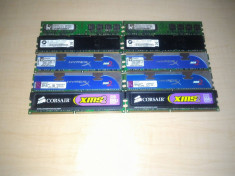 Memorie PC desktop 2Gb DDR2 KIT 2 x 1Gb 800 Mhz PC6400 TESTATE foto