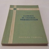 G MIHOC ELEMENTE DE CALCULUL PROBABILITATILOR,R12