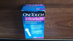 LANCETE , ACE STERILE ONE TOUCH ULTRA SOFT PENTRU GLUCOMETRU , NOI foto