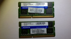 Ram laptop A-data 8GB 2*4gb PC3-10600 DDR3 1333Mhz HY73I1C1674ZS PC3 1.5V 1142 foto
