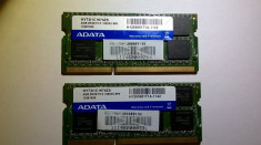 Ram laptop A-data 8GB 2*4gb PC3-10600 DDR3 1333Mhz HY73I1C1674ZS PC3 1.5V 1142 foto