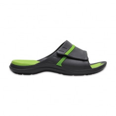 Papuci pentru barbati Crocs MODI Sport Slide Graphite/Volt Green (CRC204144-0A1) foto