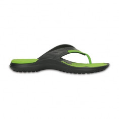 Papuci pentru barbati Crocs MODI Sport Flip Graphite/Volt Green (CRC202636-0A1) foto