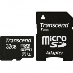 Card de memorie Transcend Micro SDHC 32 GB Clasa 10 adaptor SD foto