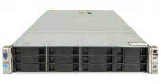 Server HP ProLiant DL380e G8, Rackabil 2U, 2 procesoare Intel Octa Core Xeon E5-2450L 1.8 GHz, 128 GB DDR3 ECC Reg, 12 bay-uri de foto