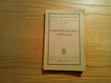 CONCEPTUL DE ARTA POPULARA - Al. Dima - Fundatia pentru Literatura, 1939, 234 p.