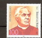 GERMANIA 1997 &ndash; PREOT SEBASTIAN KNEIPP, timbru nestampilat, R15