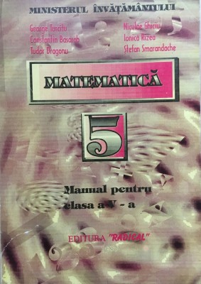 MATEMATICA MANUAL PENTRU CLASA A V-A - Turcitu, Basarab foto