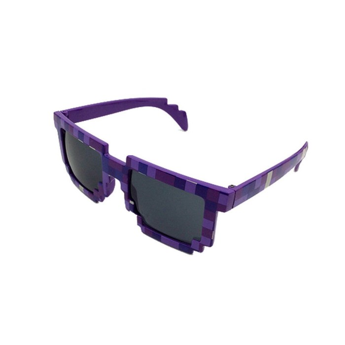 Ochelari De Soare Model - MINECRAFT 8 BIT PIXEL - Unisex , Noi - Model 8